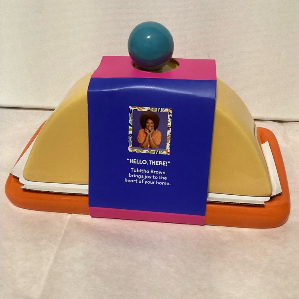 Tabitha Brown Stoneware Butter Dish - Picture 2 of 3